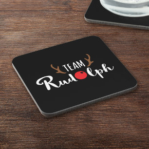 Posavasos Motivo de Navidad del Equipo Rudolph