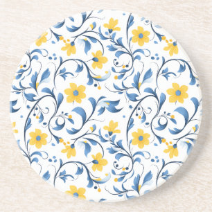 Posavasos motivos folklóricos florales ucranianos