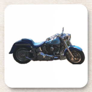 Posavasos Moto Bicicleta Estilo Cruiser Azul Metálico Día de