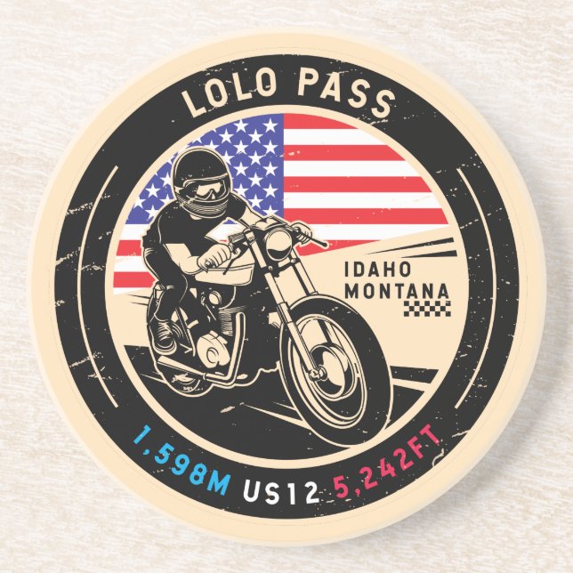 Posavasos Motocicleta Lolo Pass Idaho (Frente)