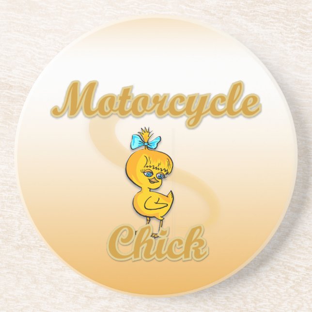 Posavasos Motorcycle Chick (Frente)
