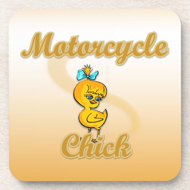 Posavasos Motorcycle Chick (Frente)