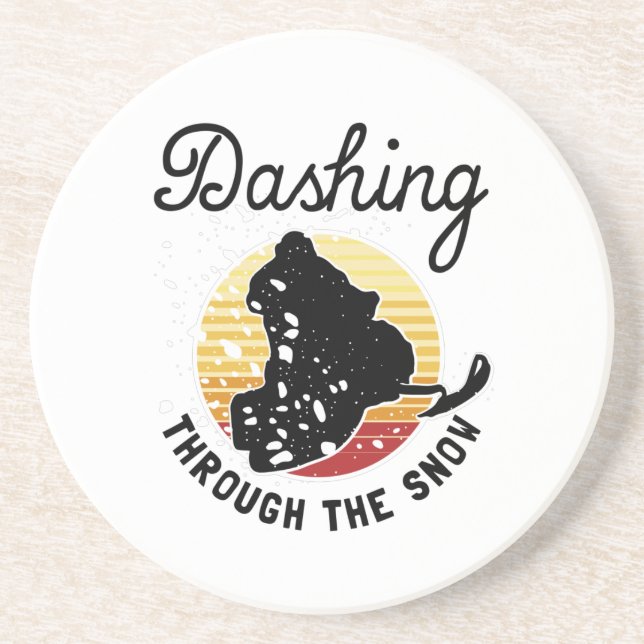 Posavasos Movilización De Nieve - Arrojando La Nieve (Frente)