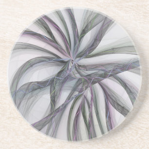 Posavasos Movimientos de filigrana abstracto moderno fractal