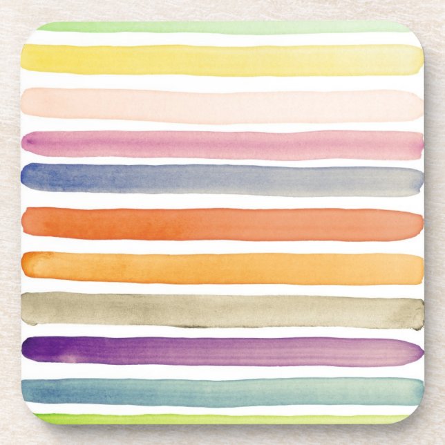 Posavasos Movimientos pintados a mano del cepillo de la (Frente)