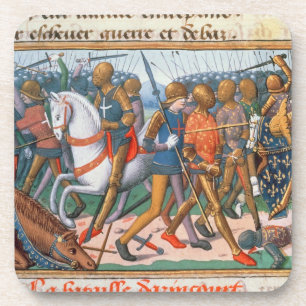 Posavasos Ms Fr 5054 f.11 la batalla de Agincourt, 1415,