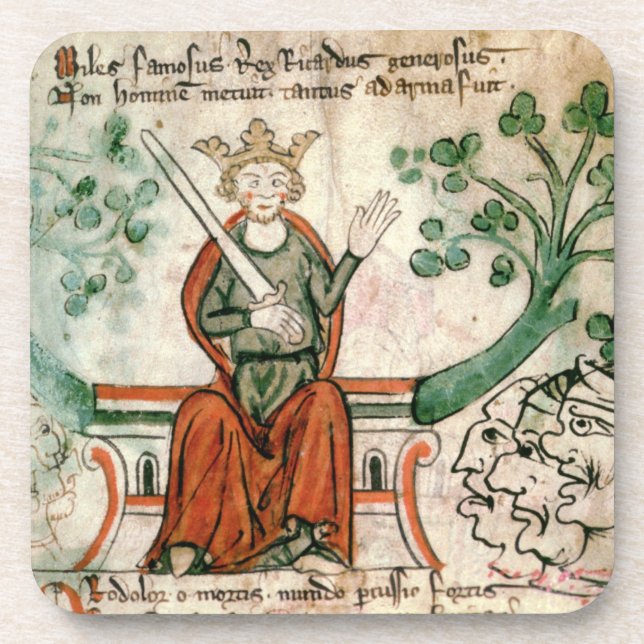 Posavasos Ms Royal 20 A11 Richard I (1157-99) (el León-Hea (Frente)
