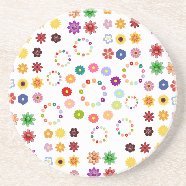 Posavasos Muchas flores (Frente)