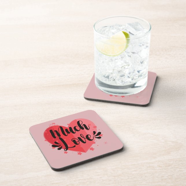 Posavasos Mucho amor, gran corazón (Lado Derecho)