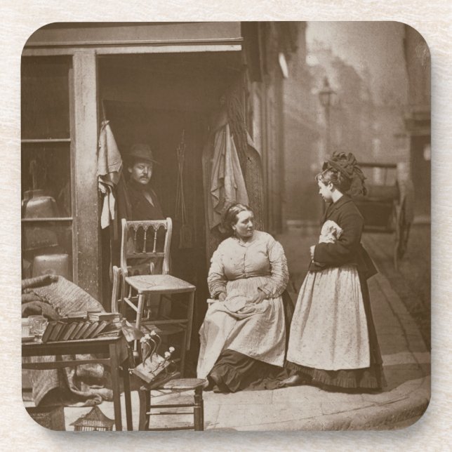 Posavasos Muebles viejos, a partir de la "vida en las calles (Frente)