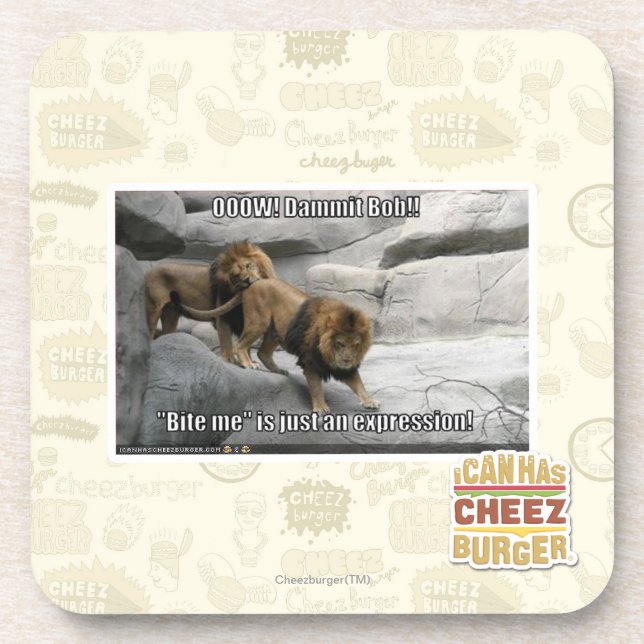 Posavasos ¡Muérdame es apenas una expresión! (Frente)