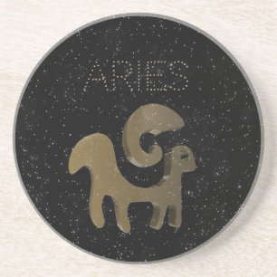 Posavasos Muestra de oro del aries