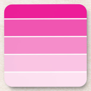 Posavasos Muestras de pintura rosa brillante