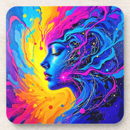 Posavasos Mujer abstracta adorable