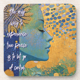 Posavasos Mujer azul suelta el control Monstruo plástico dur