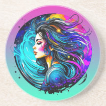 Mujer bella etérea nunca deja de soñar