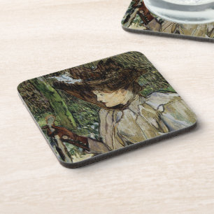 Posavasos Mujer con guantes de Toulouse-Lautrec