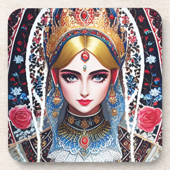 Posavasos Mujer con la dirección de Ornate (Frente)