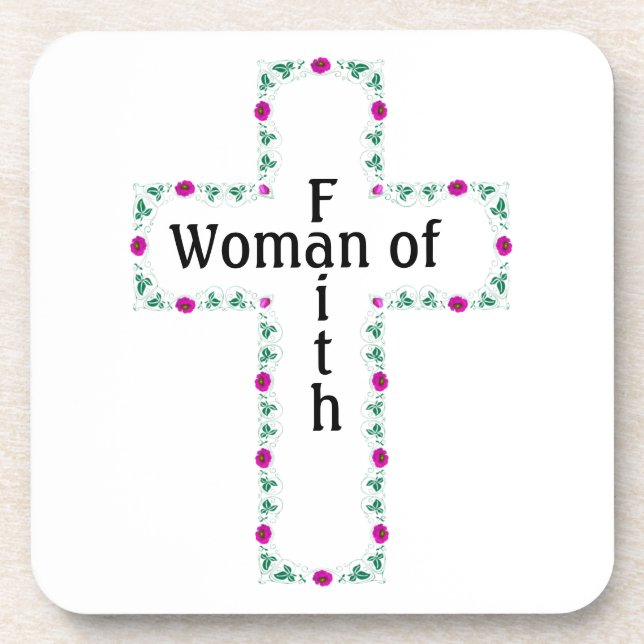 Posavasos Mujer de fe (Frente)