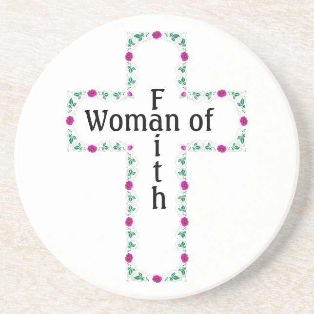 Posavasos Mujer de fe (Frente)