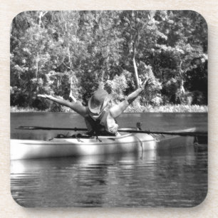 Posavasos mujer kayak