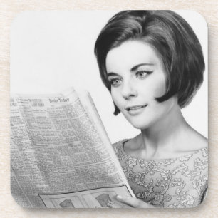 Posavasos Mujer Newpaper de lectura