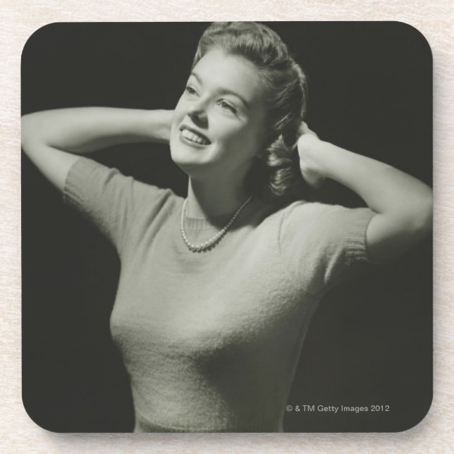 Posavasos Mujer que se relaja (Frente)