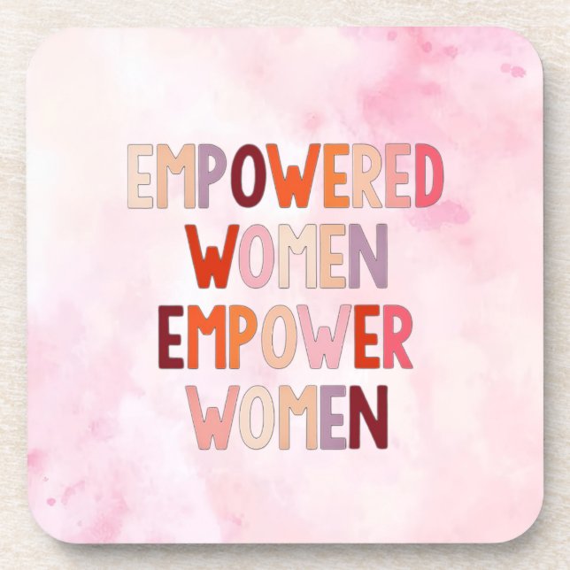 Posavasos Mujeres Empoderadas Empoderan a Mujeres (Frente)