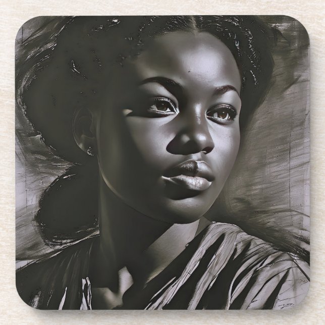 Posavasos Mujeres "Jazmín" En El Carbón (Frente)