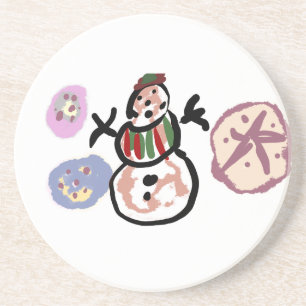 Posavasos Muñeco de nieve dulce