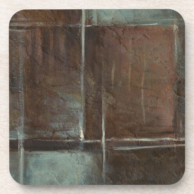 Posavasos Muro de ladrillo rojo y gris (Frente)