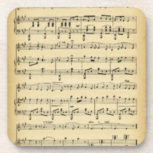 Posavasos Música Antigua en Partituras