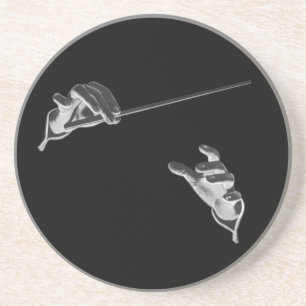 Posavasos Música antigua, manos de director con una batuta