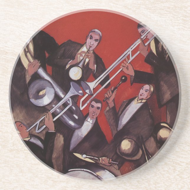 Posavasos Música de época, Banda De Jazz Musical De Estilo A (Frente)