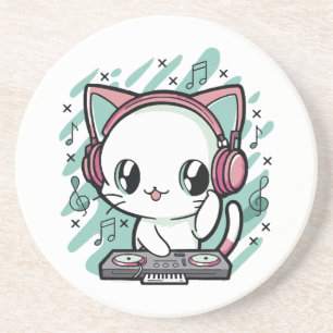 Posavasos música de gato