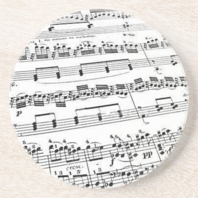 Posavasos Música de hoja (Frente)