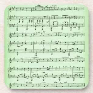 Posavasos Música de Hoja Verde