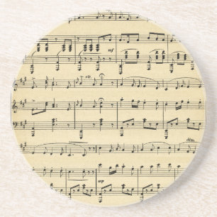 Posavasos Música de hojas antiguas
