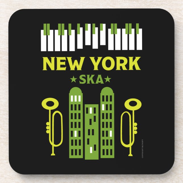 Posavasos Música de jazz de Ska (Frente)