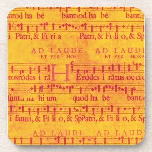 Posavasos Música roja en Naranja