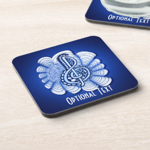 Posavasos Música Treble Clef Decorativa y Personalizable