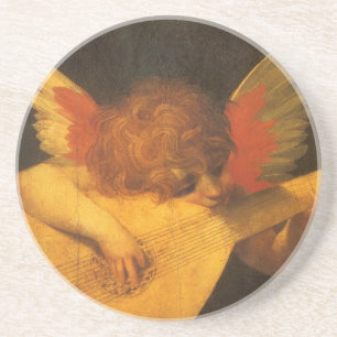 Posavasos Músico Ángel tocando el laúd por Rosso Fiorentino