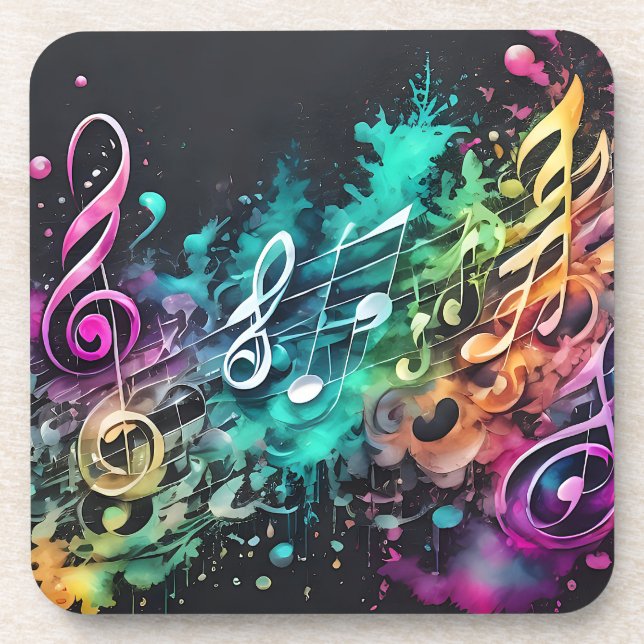 Posavasos musique graffiti (Frente)