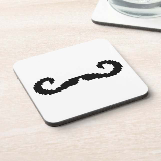 Posavasos Mustache de manillar para píxeles de 8 bits (Lado Izquierdo)