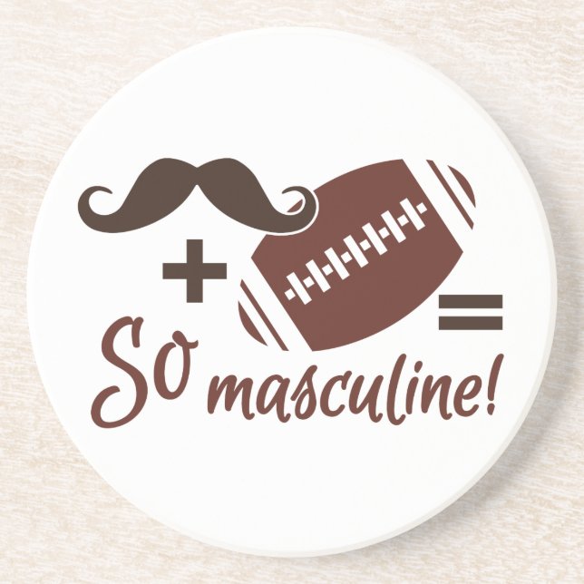 Posavasos Mustache & Football coaster (Frente)