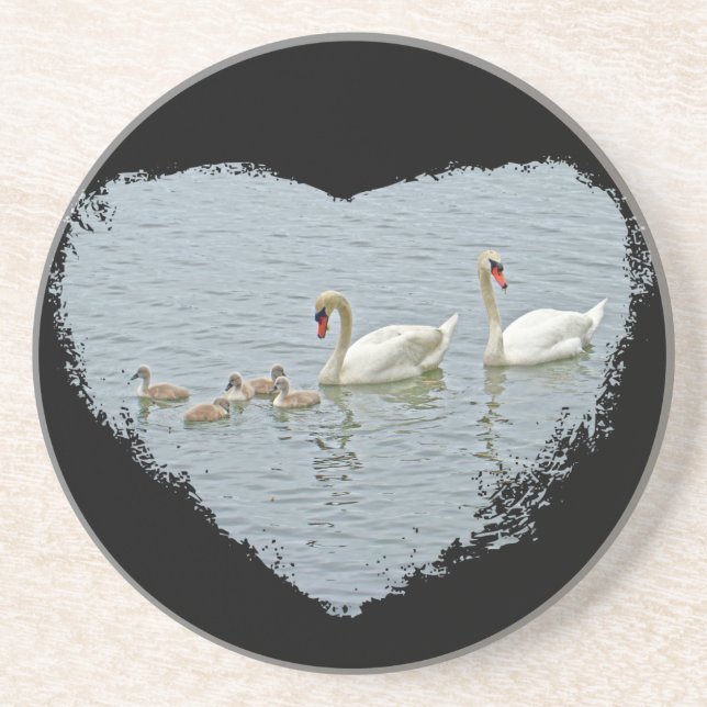Posavasos Mute Swan Famly (Frente)