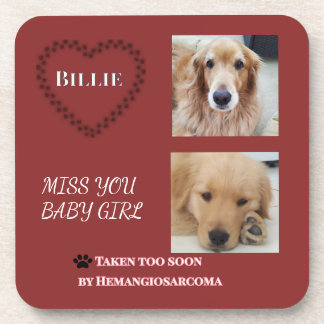 Posavasos Muted Red Memory Tribute