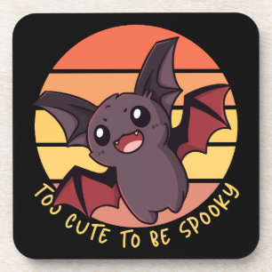 Posavasos Muy lindo para ser un murciélago divertido y espel