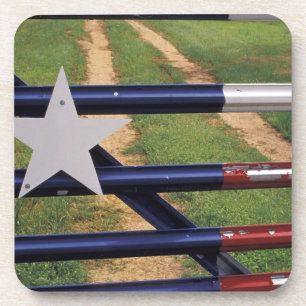 Posavasos N.A., EE. UU., Texas, lago Buchanan, bandera de Te
