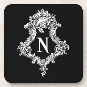 Posavasos N Monograma inicial